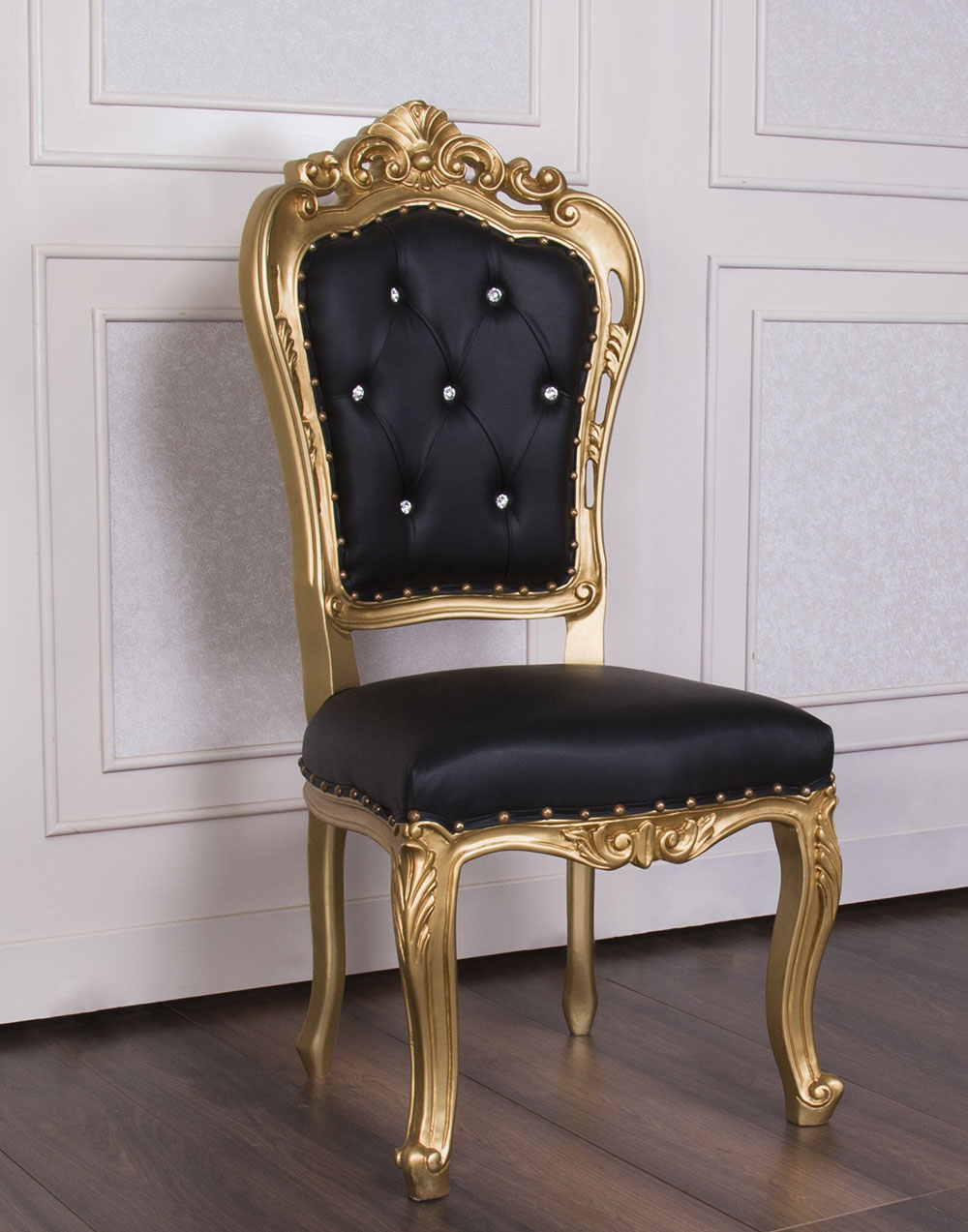 Gold & Black ANUBIS Dining Chair
